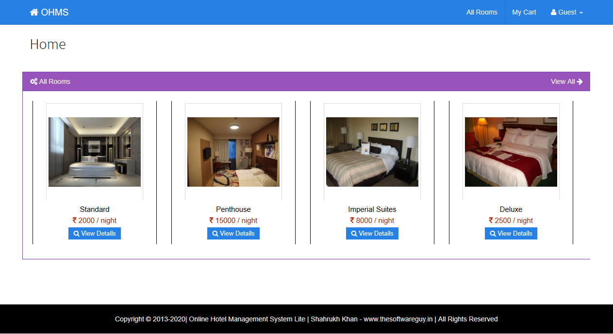 Hotel management project in php mysql source code free. download full